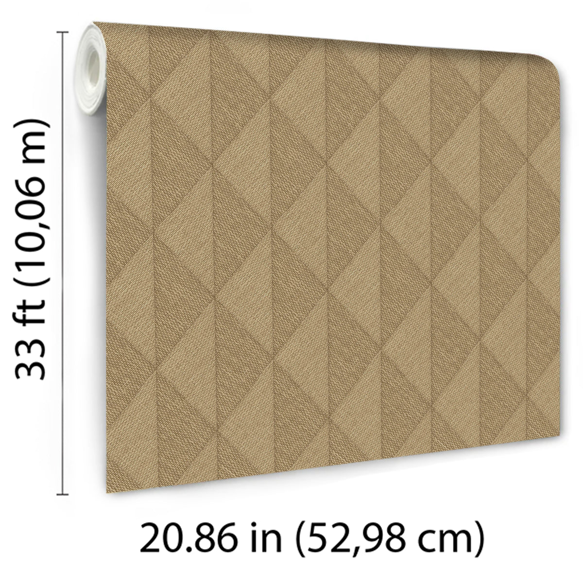 Veer Decor Woven Diamond Whisper Yellow Wallpaper 8413-VRFW-