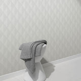 Veer Decor Woven Diamond Whisper Grey Wallpaper 8413-VRFW-AC