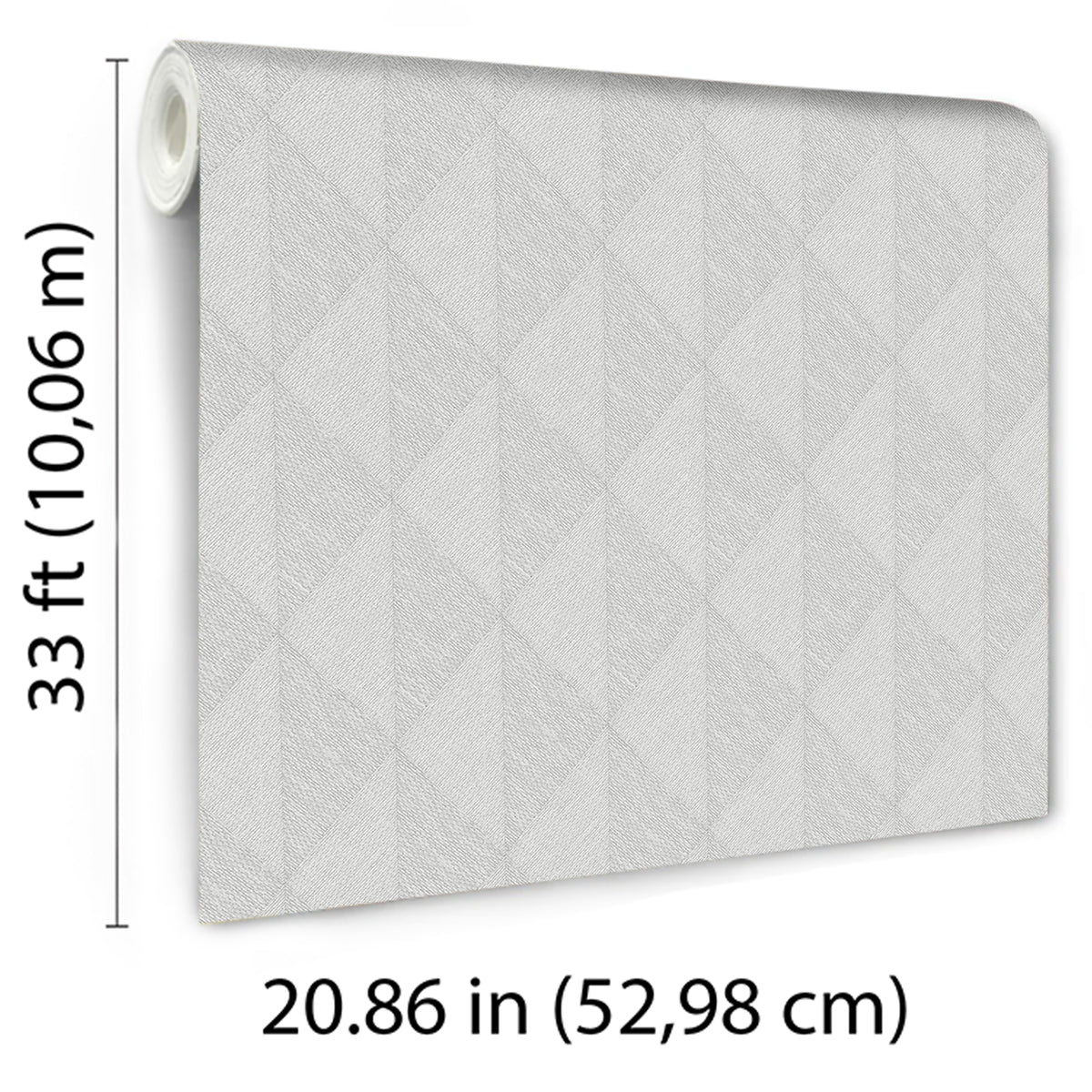 Veer Decor Woven Diamond Whisper Grey Wallpaper 8413-VRFW-AC