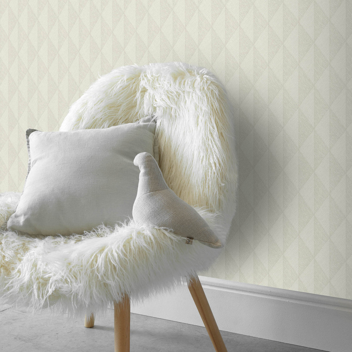 Veer Decor Woven Diamond Whisper Taupe Wallpaper 8413-VRFW-A