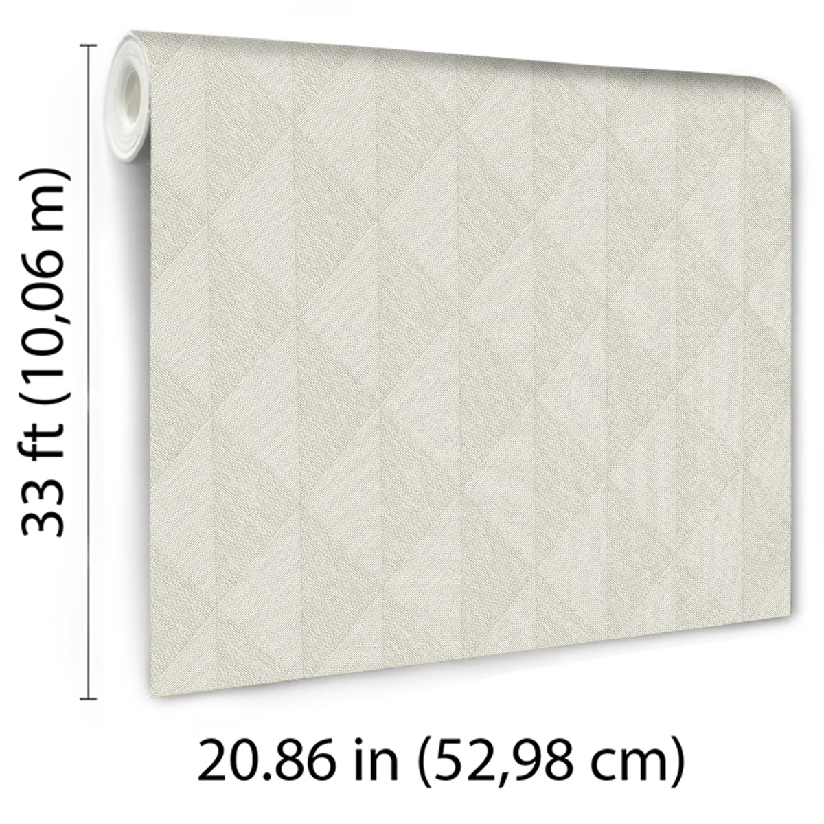Veer Decor Woven Diamond Whisper Taupe Wallpaper 8413-VRFW-A