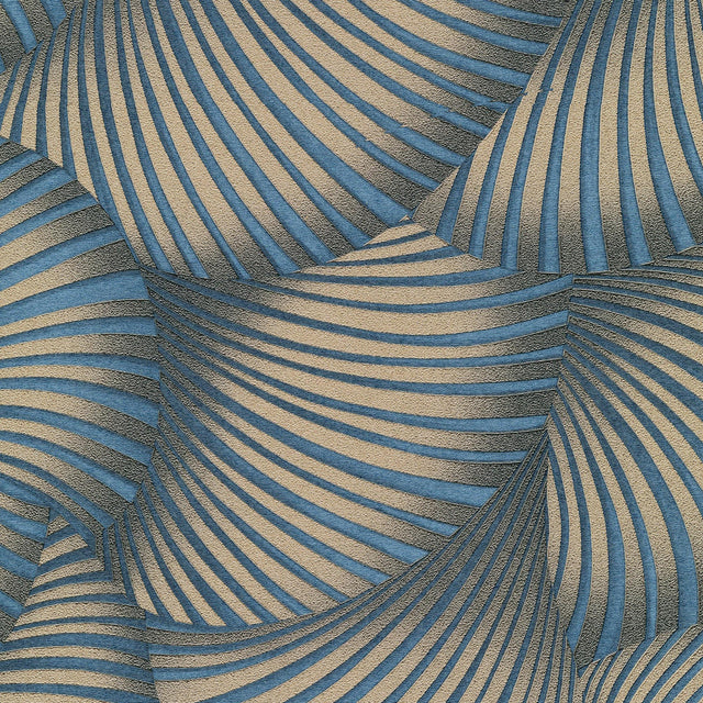 Veer Decor Twill Blue Wallpaper 8413-VRFW-AD1