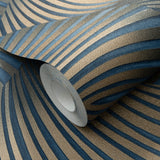 Veer Decor Twill Blue Wallpaper 8413-VRFW-AD1
