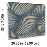 Veer Decor Twill Blue Wallpaper 8413-VRFW-AD1