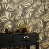 Veer Decor Twill Black Wallpaper 8413-VRFW-AD2