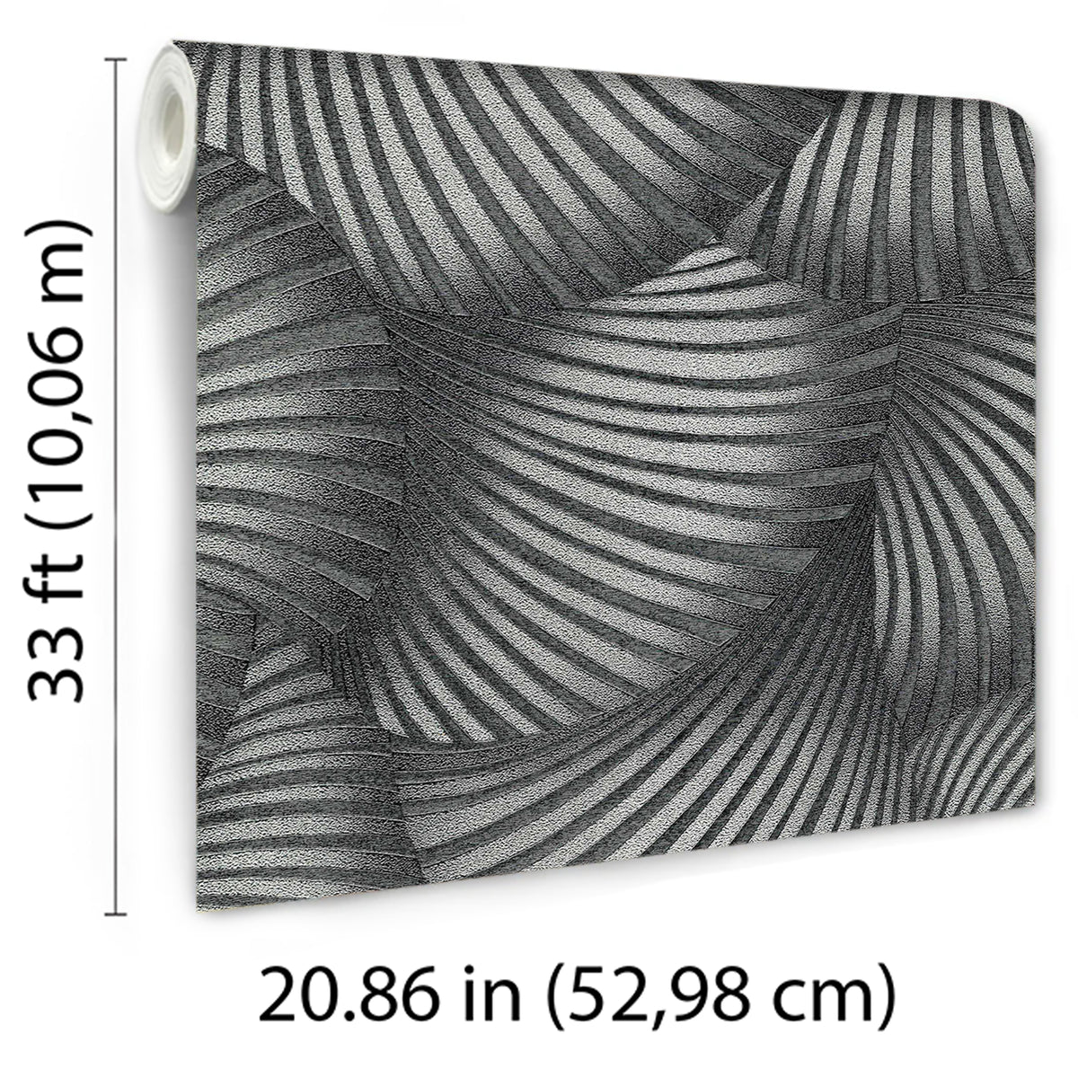 Veer Decor Twill Silver Wallpaper 8413-VRFW-AD3