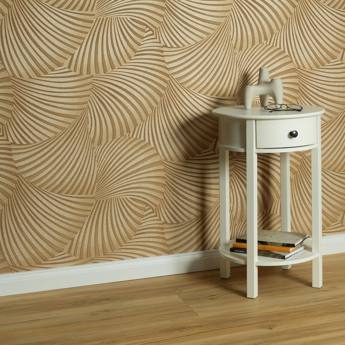 Veer Decor Twill Gold Wallpaper 8413-VRFW-AD4