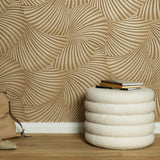 Veer Decor Twill Gold Wallpaper 8413-VRFW-AD4