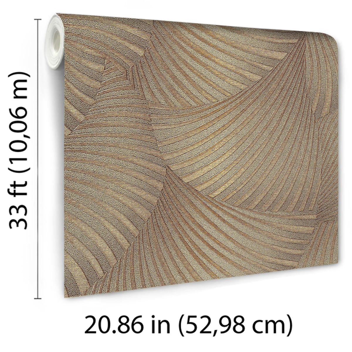 Veer Decor Twill Gold Wallpaper 8413-VRFW-AD4