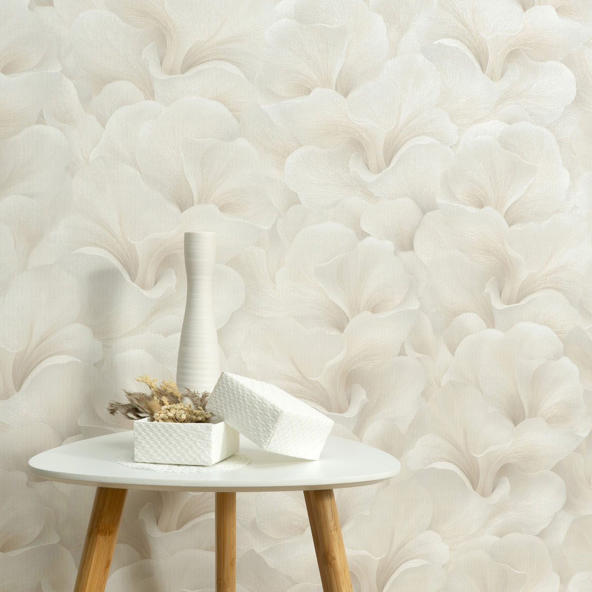 Veer Decor Floral Glow Beige Wallpaper 8413-VRFW-AF1