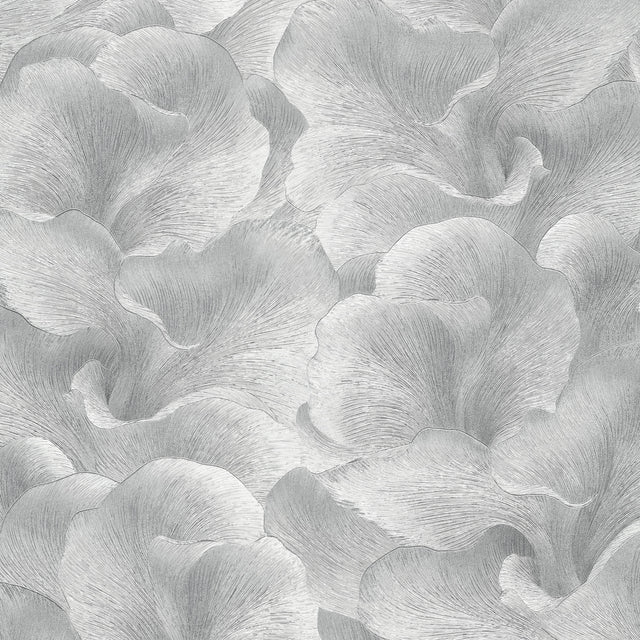 Veer Decor Floral Glow Silver Wallpaper 8413-VRFW-AF3