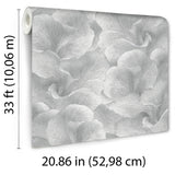 Veer Decor Floral Glow Silver Wallpaper 8413-VRFW-AF3