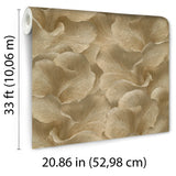 Veer Decor Floral Glow Gold Wallpaper 8413-VRFW-AF4