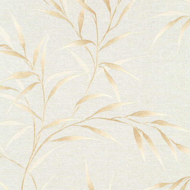 Veer Decor Yamato Leaves Beige Wallpaper 8413-VRFW-AG1