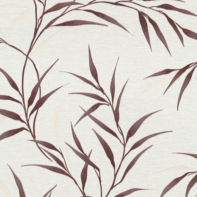 Veer Decor Yamato Leaves Red Wallpaper 8413-VRFW-AG2