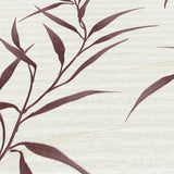 Veer Decor Yamato Leaves Red Wallpaper 8413-VRFW-AG2