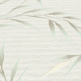 Veer Decor Yamato Leaves Teal Wallpaper 8413-VRFW-AG4