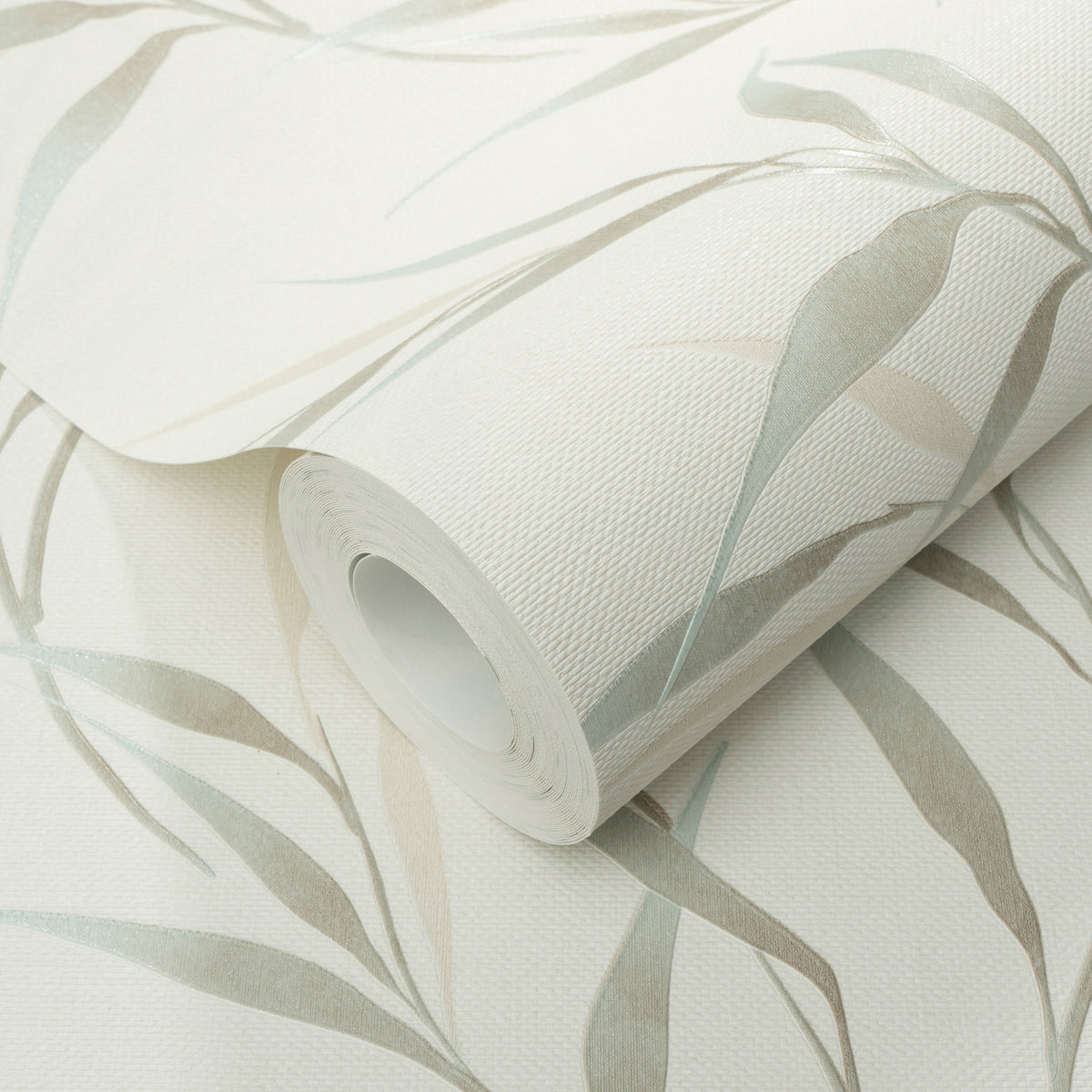 Veer Decor Yamato Leaves Teal Wallpaper 8413-VRFW-AG4
