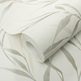 Veer Decor Yamato Leaves Teal Wallpaper 8413-VRFW-AG4