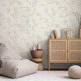 Veer Decor Yamato Leaves Teal Wallpaper 8413-VRFW-AG4