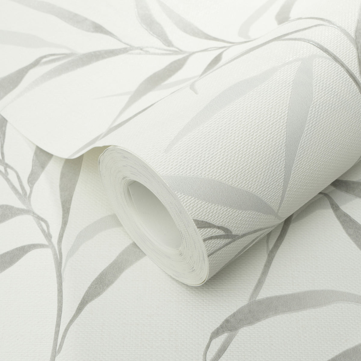 Veer Decor Yamato Leaves Grey Wallpaper 8413-VRFW-AG5