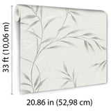 Veer Decor Yamato Leaves Grey Wallpaper 8413-VRFW-AG5