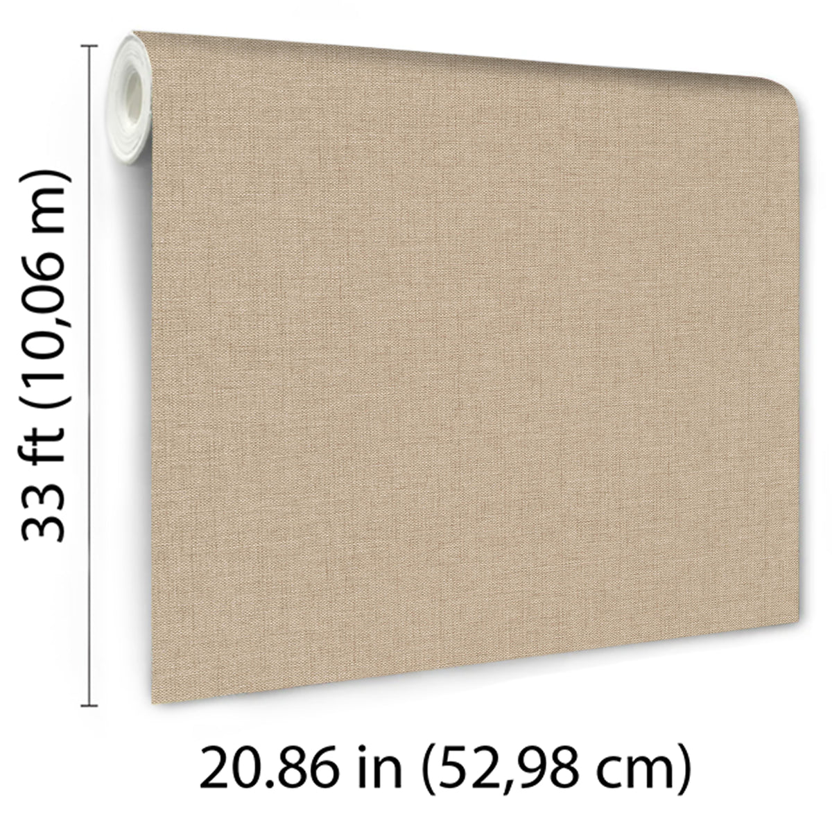 Veer Decor Echo Jute Texture Tan Wallpaper 8413-VRFW-AH10
