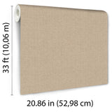 Veer Decor Echo Jute Texture Tan Wallpaper 8413-VRFW-AH10