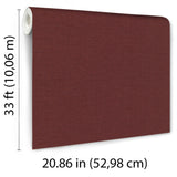 Veer Decor Echo Jute Texture Red Wallpaper 8413-VRFW-AH4