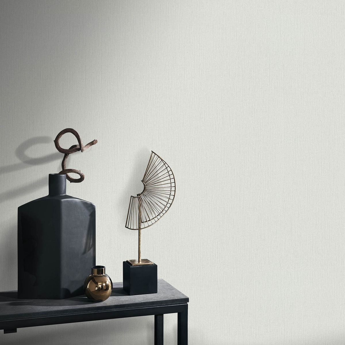 Veer Decor Soft Loom Stria Grey Wallpaper 8413-VRFW-AI10