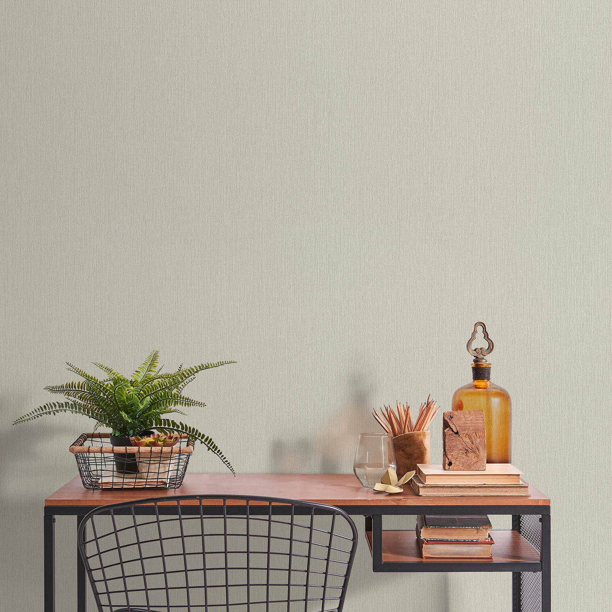 Veer Decor Soft Loom Stria Tan Wallpaper 8413-VRFW-AI12