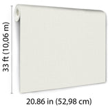 Veer Decor Soft Loom Stria White Wallpaper 8413-VRFW-AI1