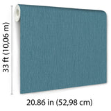 Veer Decor Soft Loom Stria Blue Wallpaper 8413-VRFW-AI3