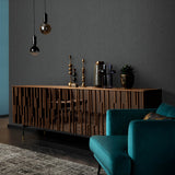 Veer Decor Soft Loom Stria Black Wallpaper 8413-VRFW-AI6