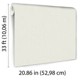 Veer Decor Soft Loom Stria Off-White Wallpaper 8413-VRFW-AI7