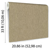 Veer Decor Soft Loom Stria Gold Wallpaper 8413-VRFW-AI9