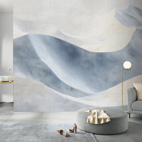 Veer Decor Velvet Dunes Blue Wall Mural 8413-VRFW-AL