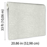 Veer Decor Scala Crocodile Skin Cream Wallpaper 8414-VRINC-A