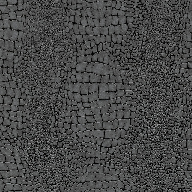 Veer Decor Scala Crocodile Skin Black Wallpaper 8414-VRINC-A