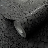Veer Decor Scala Crocodile Skin Black Wallpaper 8414-VRINC-A