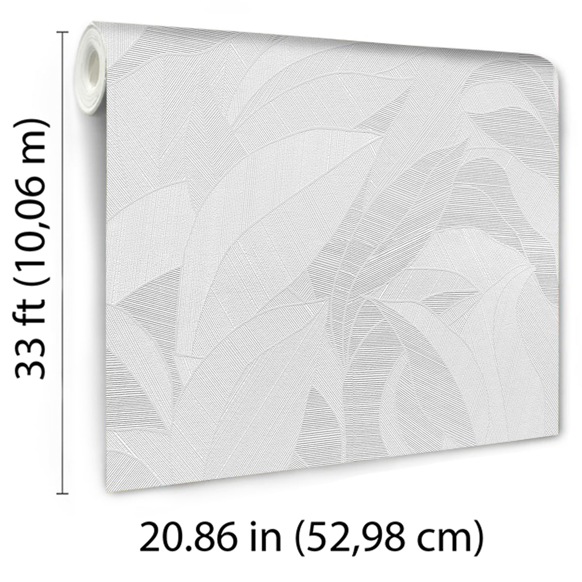 Veer Decor Silvana Leaves White Wallpaper 8414-VRINC-AB1