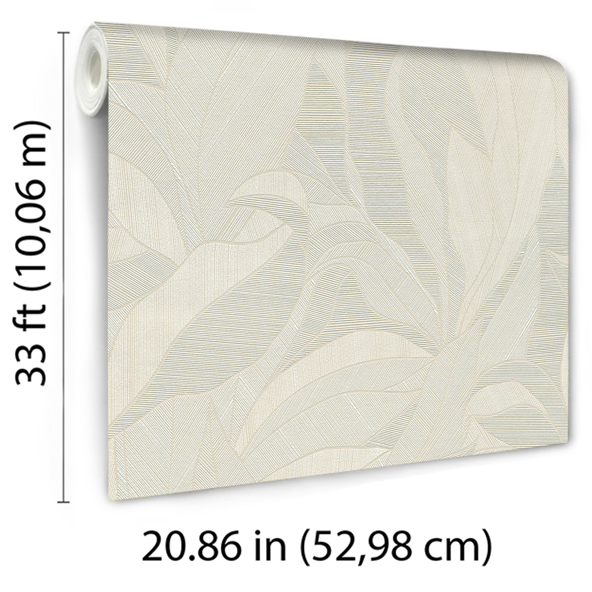 Veer Decor Silvana Leaves Beige Wallpaper 8414-VRINC-AB2