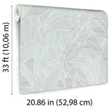 Veer Decor Silvana Leaves Green Wallpaper 8414-VRINC-AB3