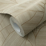 Veer Decor Silvana Leaves Brown Wallpaper 8414-VRINC-AB4