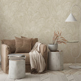 Veer Decor Silvana Leaves Brown Wallpaper 8414-VRINC-AB4
