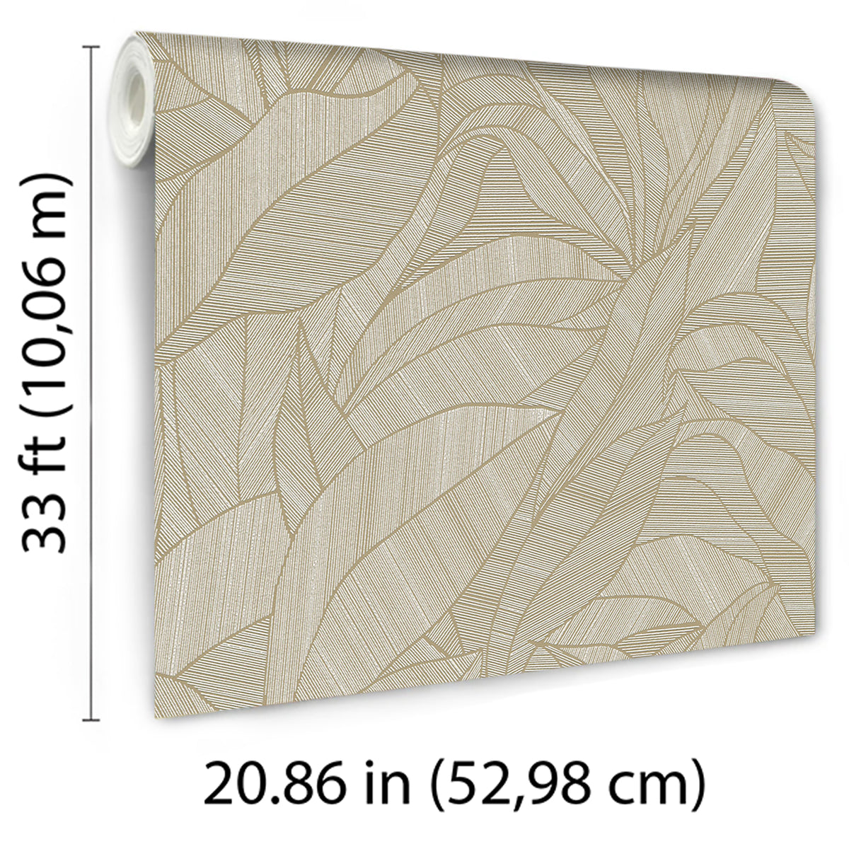 Veer Decor Silvana Leaves Brown Wallpaper 8414-VRINC-AB4