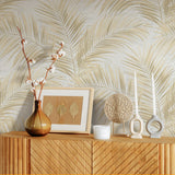 Veer Decor Calvado Palm Beige Wallpaper 8414-VRINC-AC1