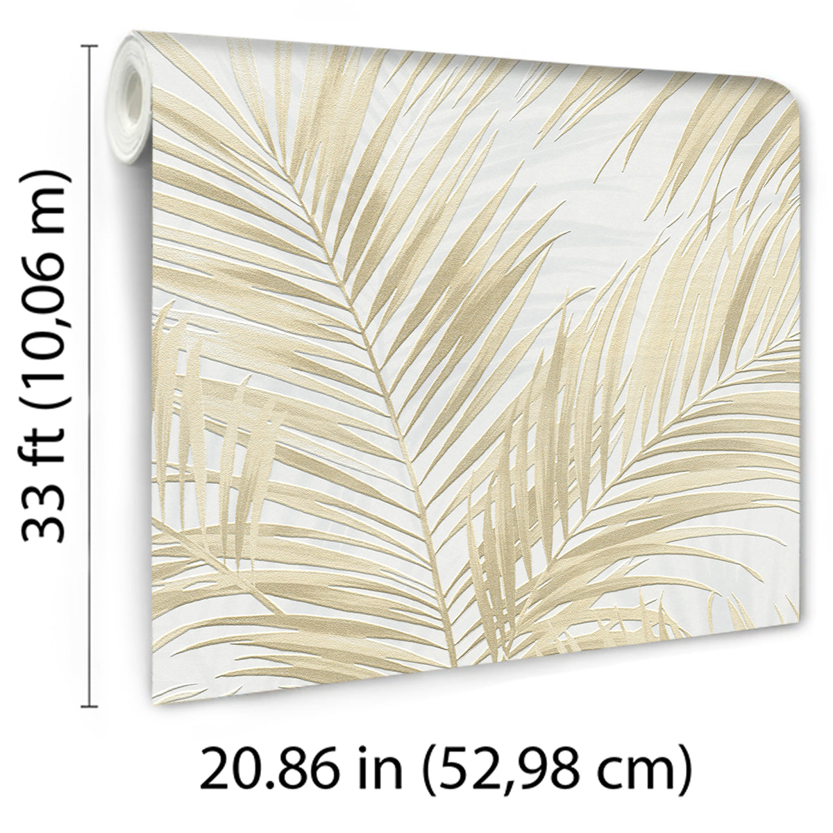 Veer Decor Calvado Palm Beige Wallpaper 8414-VRINC-AC1