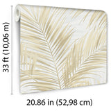 Veer Decor Calvado Palm Beige Wallpaper 8414-VRINC-AC1