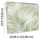 Veer Decor Calvado Palm Green Wallpaper 8414-VRINC-AC2
